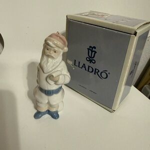 Lladro Santa Claus Ornament 1991 Spain #5842 "Mini Papa Noel" with box